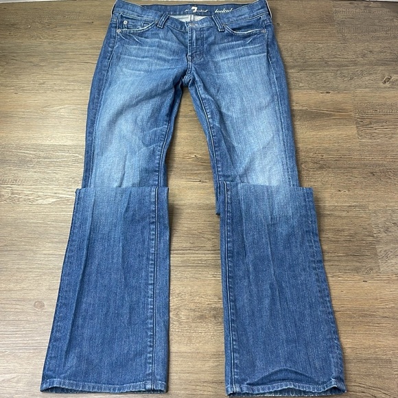 7 for All Mankind Women’s Bootcut Jeans, embellished back pockets, size 28 - Picture 6 of 15